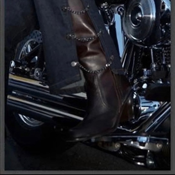 Women’s Denim Motorcycle Chaps - Picture 2 of 6